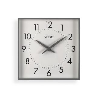 SQUARE WALL CLOCK GREY
