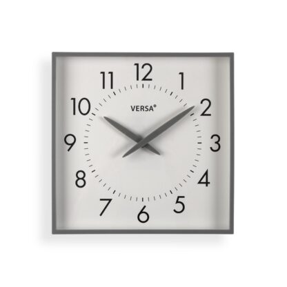SQUARE WALL CLOCK GREY