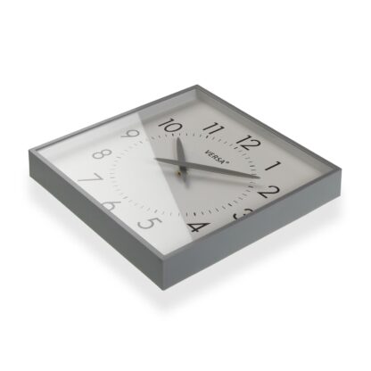 SQUARE WALL CLOCK GREY - Image 2