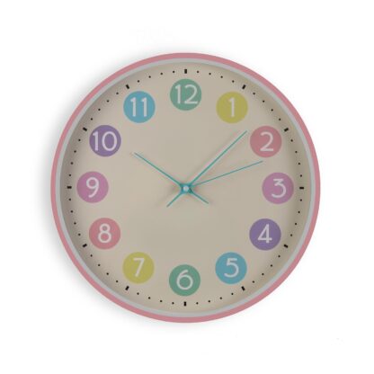 MULTICOLOUR WALL CLOCK 30CM