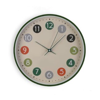 MULTICOLOUR WALL CLOCK 30CM