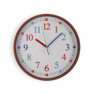 MULTICOLOUR WALL CLOCK 30CM