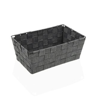 GREY SQUARE BASKET 27 X 17