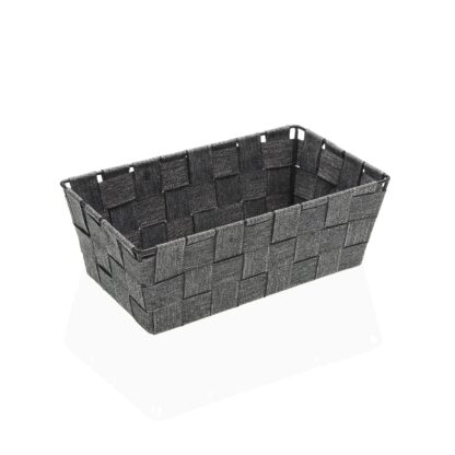 GREY SQUARE BASKET 24 X 14