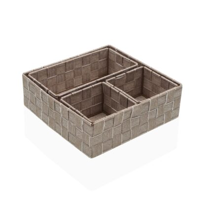 SET OF 4 BEIGE BASKETS - Image 2