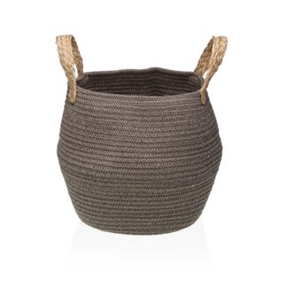 DARK GREY ROUNDED BASKET