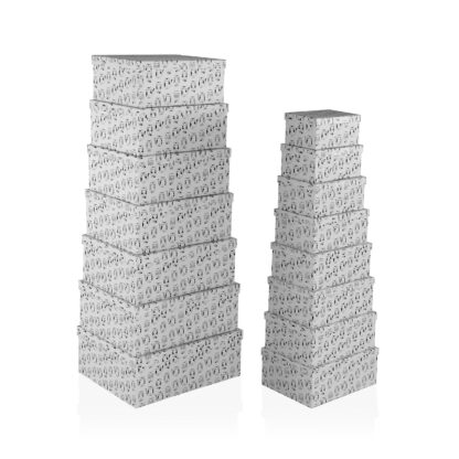 SET OF 15 "GATTO" CARDBOARD BOXES