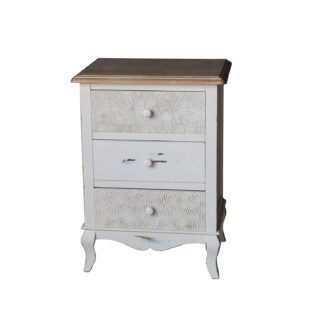TENNY 3-DRAWER BEDSIDE TABLE