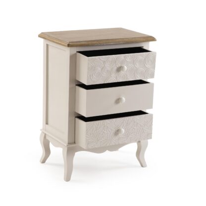 TENNY 3-DRAWER BEDSIDE TABLE - Image 3