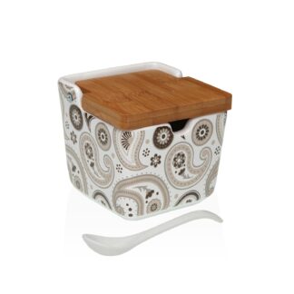 GLOB BAMBOO LID SUGAR BOWL