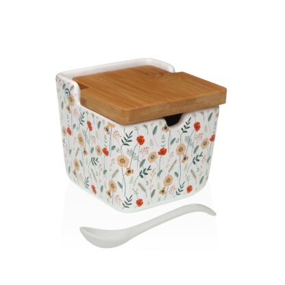 VERDI BAMBOO LID SUGAR BOWL