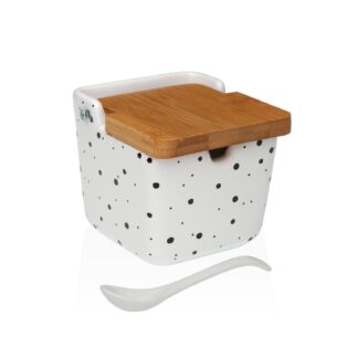 SPECKLE BAMBOO LID SUGAR BOWL