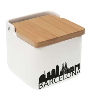 BARCELONA SALT BOWL WITH BAMBOO LID