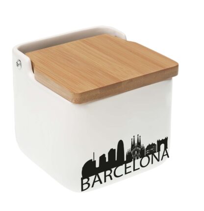 BARCELONA SALT BOWL WITH BAMBOO LID