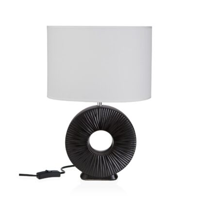 BLACK AGERA CERAMIC TABLE LAMP