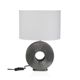 BEIGE AGERA CERAMIC TABLE LAMP