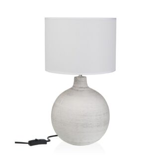 WHITE DEWAS CERAMIC TABLE LAMP