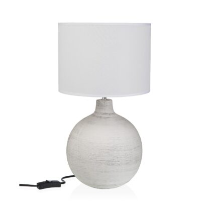 WHITE DEWAS CERAMIC TABLE LAMP