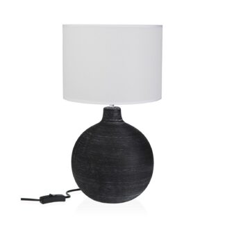 BLACK DEWAS CERAMIC TABLE LAMP