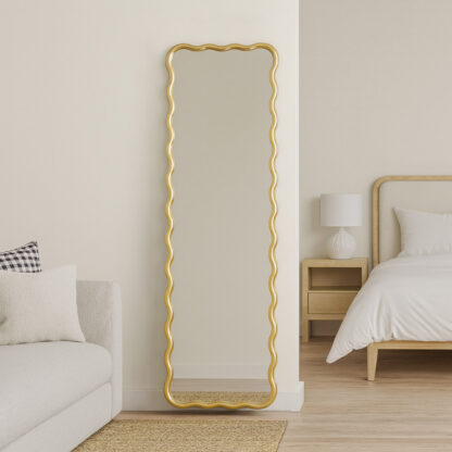 GOLD WAVE FRAME MIRROR - Image 2