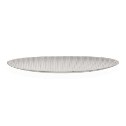 WHITE ELONGATED CENTREPIECE 64.5CM