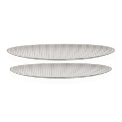 WHITE ELONGATED CENTREPIECE 64.5CM - Image 3