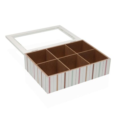 FLINT 6-COMPARTMENT WOODEN TEA BOX - Image 2