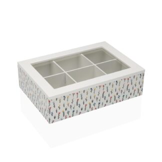 BLUME 6-COMPARTMENT WOODEN TEA BOX