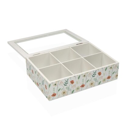 VERDI 6-COMPARTMENT WOODEN TEA BOX - Image 2