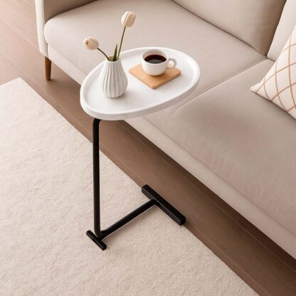 WHITE SIDE TABLE NELA - Image 2