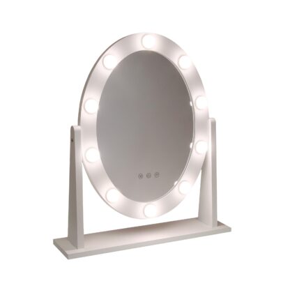 OVAL GLAM MIRROR WITH LIGHTS - Image 2