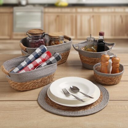 ROUND GREY BASKET - Image 2