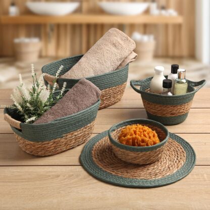 ROUND GREEN BASKET - Image 2