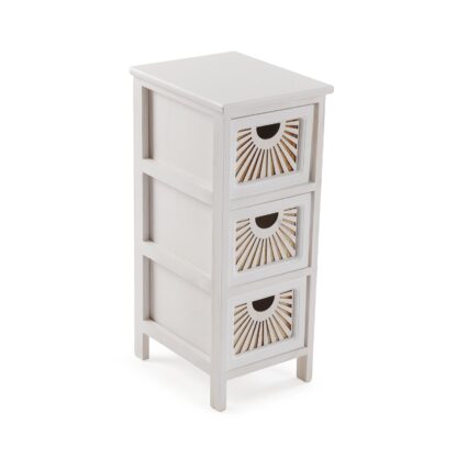 WHITE 3-DRAWER ADDA CHEST