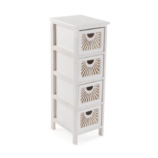 WHITE 4-DRAWER ADDA CHEST