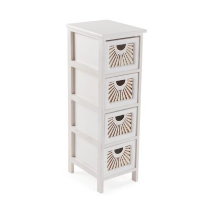 WHITE 4-DRAWER ADDA CHEST