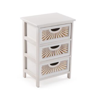 WHITE 3-DRAWER ADDA CHEST