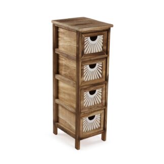 BROWN 4-DRAWER ADDA CHEST