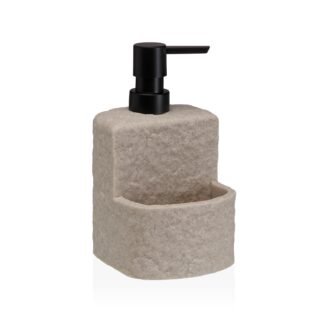 BEIGE VITI DISPENSER WITH SCRUBBER