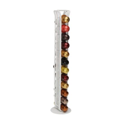 WHITE NESPRESSO COFFEE CAPSULE HOLDER 24PC - Image 2