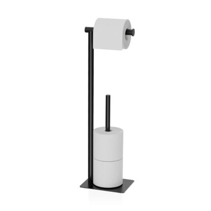 BLACK BATHROOM PAPER HOLDER - Image 2