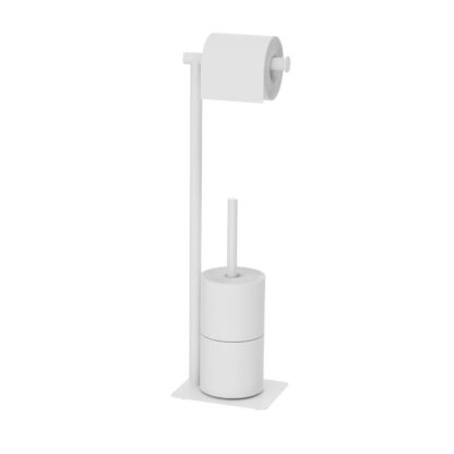 WHITE BATHROOM PAPER HOLDER - Image 2
