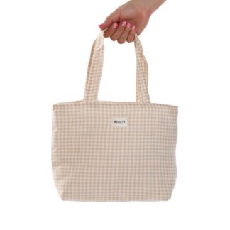 BEIGE VICHY BAG
