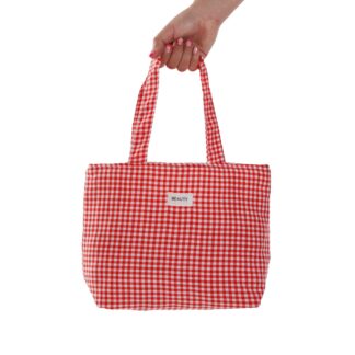 RED GINGHAM BAG