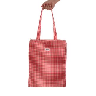 RED GINGHAM TOTE