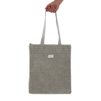 BLUE CORDUROY HANDBAG