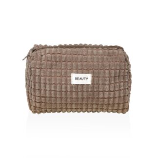 KHAKI CORDUROY TOILETRY BAG