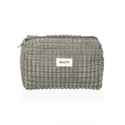 BLUE CORDUROY TOILETRY BAG