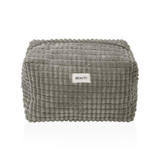 LARGE BLUE CORDUROY TOILETRY BAG