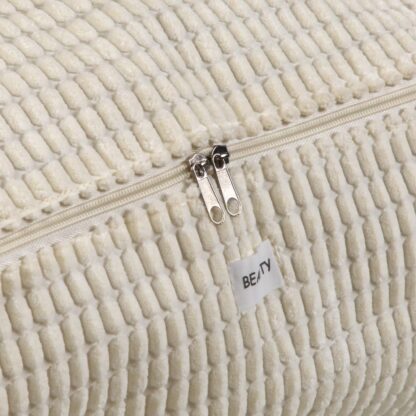 MEDIUM WHITE CORDUROY STORAGE BOX - Image 2